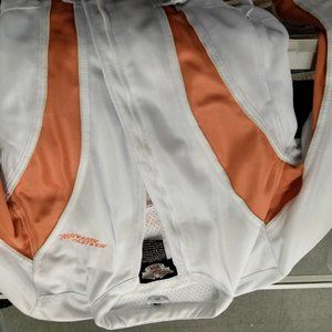 White Mass Harley-Davidson jacket orange wings